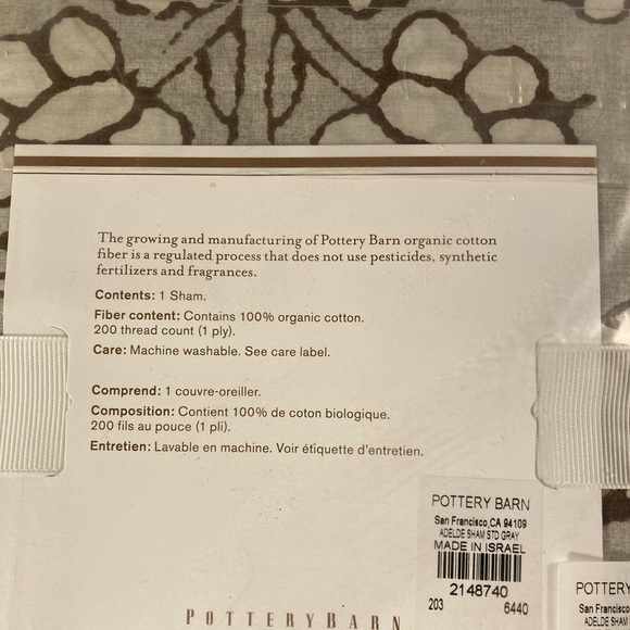 NWT Pottery Barn Adelaide standard shams - Picture 6 of 6